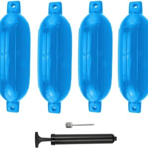 Marine Accessories 4 PCS Ribbed Boat fenders 6.5 * 23Inch Marine Bumper Dock Buffers