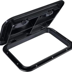 Wingxaoyy Boat Accessories ABS Deck Access Hatch Cover for Marine Boat Yacht RV Watertight Anti-UV Non-Skid Inspection 240X358MM